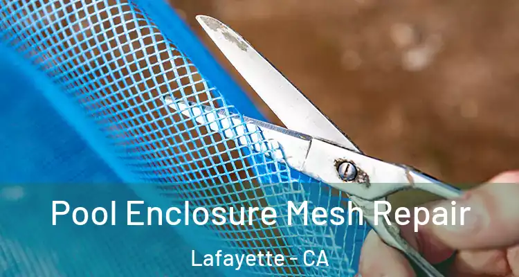  Pool Enclosure Mesh Repair Lafayette - CA