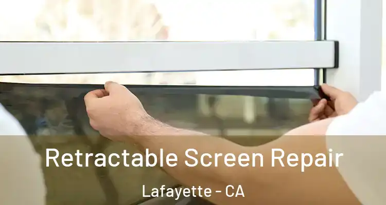  Retractable Screen Repair Lafayette - CA