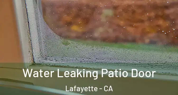  Water Leaking Patio Door Lafayette - CA